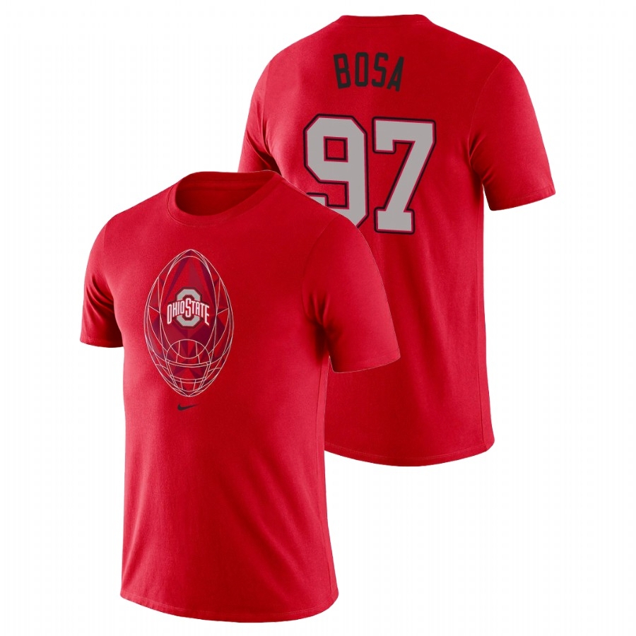 Ohio State Buckeyes Men's NCAA Joey Bosa #97 Scarlet Icon Legend College Football T-Shirt WFX5049YP